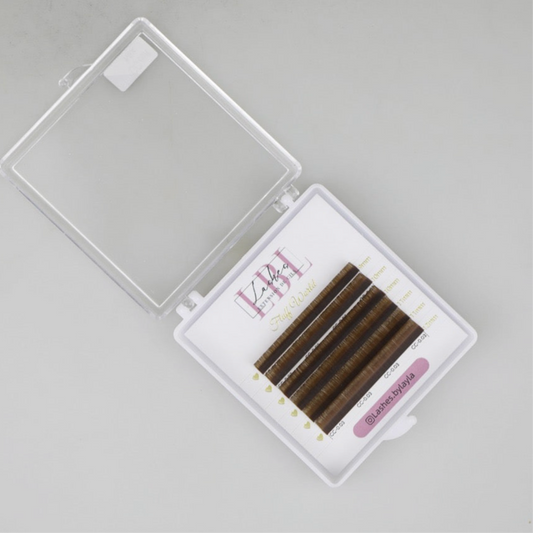 Cils Brun - Mini-Boîtier mix 9-12mm