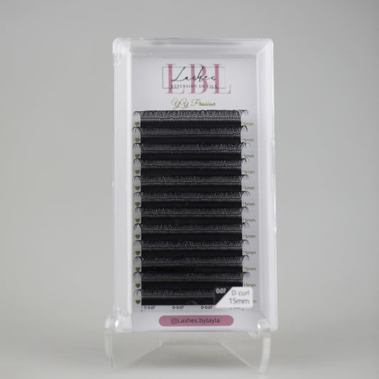 Cils YY Noirs - Boîtiers 6 à 15mm