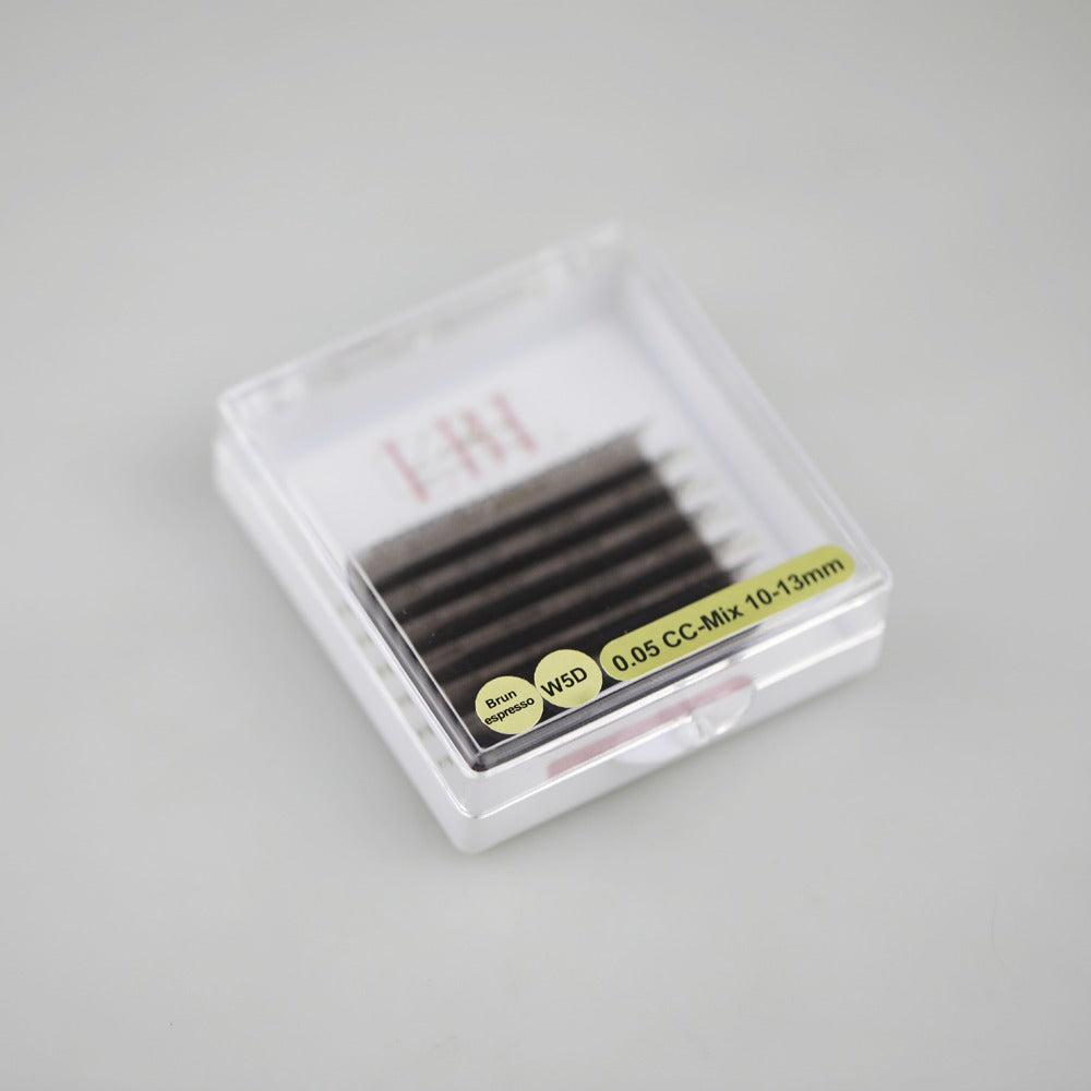 Cils W 5D 0.07 - Mini-Boîtier mix 10-13mm  6 rangées