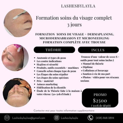 Formation - Soins du Visage & Soins Spécialisés - 3 jours intensifs